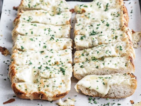 Homemade Garlic Bread Recipe, Easy Homemade Cornbread, Cheesy Bread Recipe, Easy Cornbread Recipe, Chef Billy Parisi, Blueberry Scones Recipe, Billy Parisi, Homemade Buttermilk Biscuits, Homemade Garlic Bread