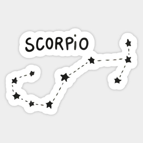 Zodiac Signs Stickers, Stickers Rosa, Scorpion Sign, Constellation Scorpio, Cool Laptop Stickers, Pisces And Scorpio, Zodiac Signs Scorpio, Health Podcast, Black Stickers