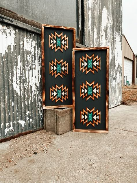 Western & Boho Inspired Signs – Page 2 – Brass Bunkhouse Western Boho Decor, Aztec Wall Decor, Western Decor Diy, Aztec Home Decor, Antique Living Room, Western Wall Decor, Ranch House Decor, Western Rooms, Western Bedroom Decor