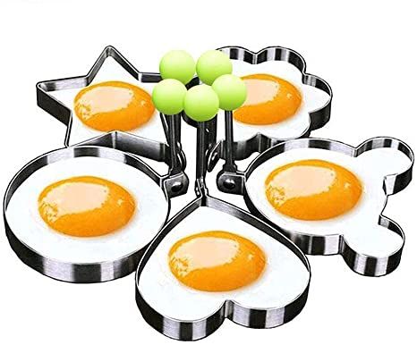 Egg Accessories, Egg Ring Mold, Perfect Fried Egg, Creative Breakfast, Pancake Molds, Flat Pan, Egg Rings, Pancake Maker, Egg Molds