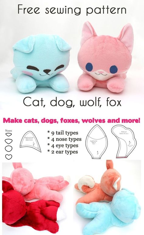 23+ Marvelous Photo of Kawaii Sewing Patterns Kawaii Sewing Patterns Free Kawaii Sewing Patterns To Make Your Own Stuffed Animals Dog  #TrendySewingPatterns Animal Crossing, Pet Dogs, Kawaii, Kawaii Sewing, Stuffed Animal Pattern, Animals Dog, How To Sew, Animal Pattern, Stuffed Animals