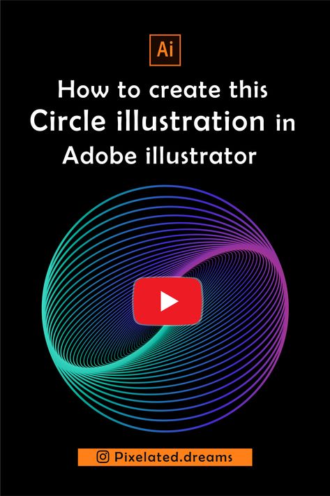 Caracter Designer Illustration, Circle Illustration Design, Adobe Illustrator Poster, Newspaper Template Design, Illustrator Hacks, Adobe Illustration, Adobe Illustrator Tutorial, Circle Graphic, Adobe Illustrator Design