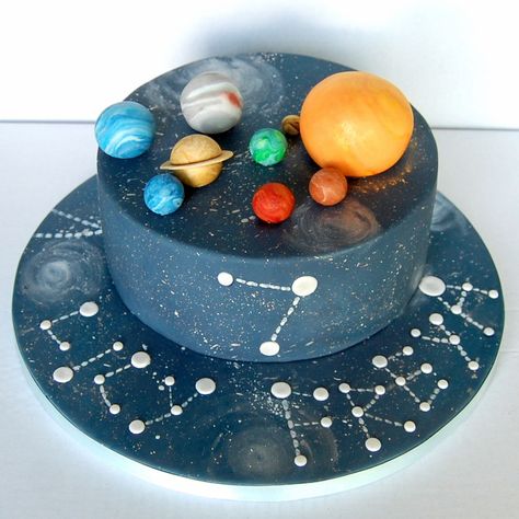 Space Cakes, Solar System Cake, Science Cake, Rocket Cake, Planet Birthday, Planet Cake, Galaxy Cake, Science Birthday, Science Space