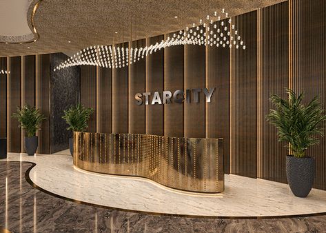 Reception Lobby Design, Hotel Lobby Reception, Chinese Luxury, Luxury Hotels Lobby, Display Retail, Hotel Lobby Design, Reception Desk Design, Lobby Interior Design, Lobby Reception