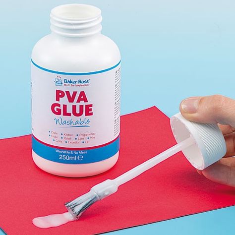 Washable PVA Glue with Integral Brush. Washable wet OR DRY!!! Mason Jar Crafts, Happy Fathers Day Message, Leaf Lantern, Glue Art, Pva Glue, Card Making Kits, Card Making Supplies, White Glue, Glue Crafts