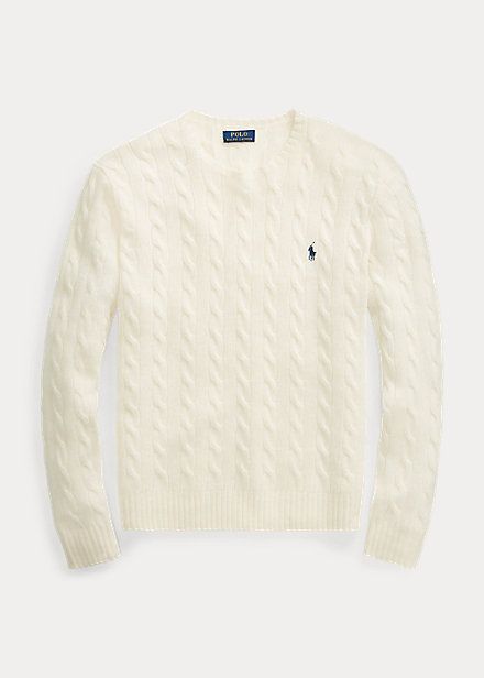 Cable Wool-Cashmere Sweater Ralph Lauren Pullover, Cable Stitch, Sweater White, Ralph Lauren Outfits, Winter Mode, Ralph Lauren Sweater, Sweater Sale, Sweaters Knitwear, Wool Blend Sweater