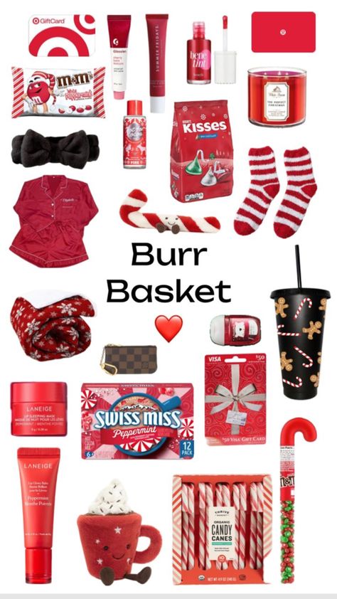 Christmas Preppy, Making A Gift Basket, Girly Christmas Gifts, Cute Christmas Ideas, Best Gift Baskets, Christmas Kiss, Holiday Baskets, Christmas Dreaming, Christmas Prep