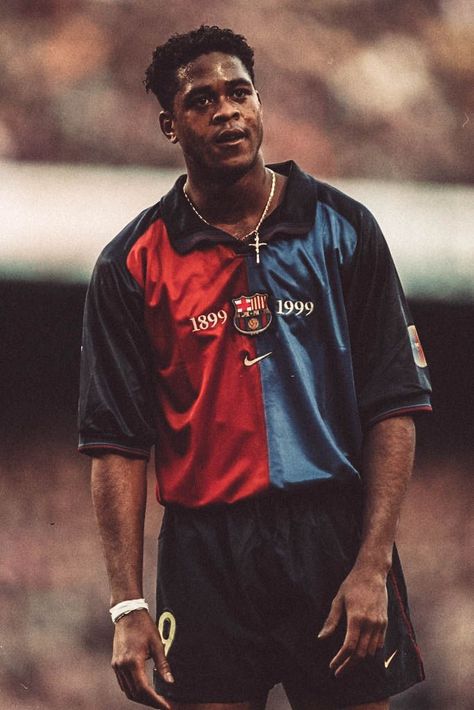 Barcelona 1999, Desain Merek, Football Players Photos, Football Jersey Outfit, Rivaldo, Jersey Fashion, Football Players Images, Football Photography, Vintage Football Shirts