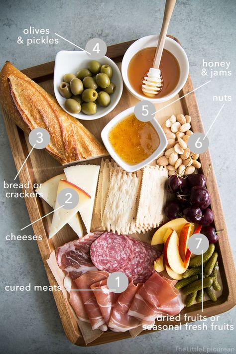 Appetizer Boards to Up Your Hostess Game! Cheese Party, Charcuterie Cheese, Charcuterie And Cheese Board, Charcuterie Recipes, Snacks Für Party, Cheese Platters, Lunch Menu, Cheese Plate, Cured Meats