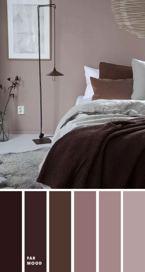 15 Earth Tone Colors For Bedroom { Dark plum   mauve } , mauve color scheme for bedroom, color palette, mauve color palette #bedroom #color Plum Bedroom, Mauve Bedroom, Colors For Bedroom, Beautiful Bedroom Colors, Bedroom Dark, Bedroom Color Combination, Bedroom Colour Palette, Bedroom Wall Colors, Earth Tone Colors