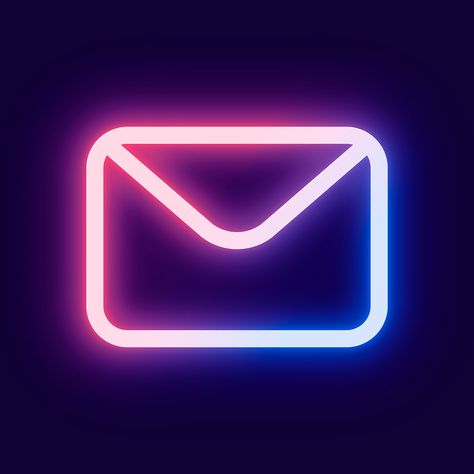 Email social media icon psd in pink neon style | free image by rawpixel.com / Ning Neon App Icons, Camera Clip Art, Icona Ios, Social Media Icons Vector, Email Icon, Mail Icon, Neon Style, Mobile Icon, Free Illustration Images