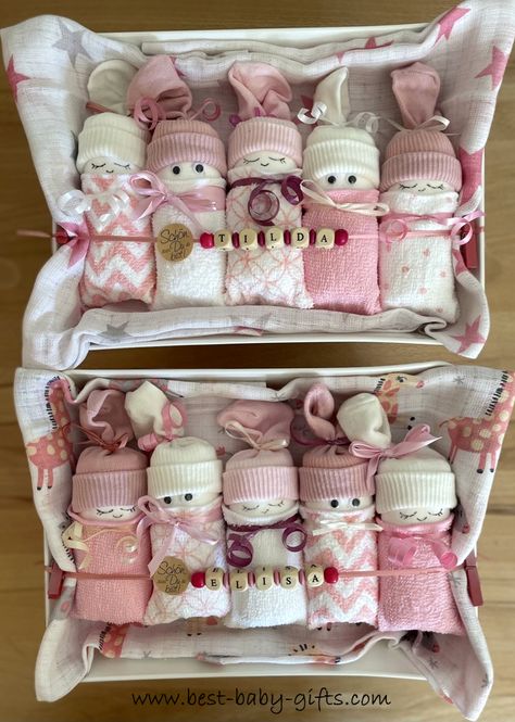 Diaper Present Ideas, Pampers Gift Ideas, Babyshower Gift Girl Ideas, Twin Baby Shower Gift Ideas, Twin Gift Ideas, Diaper Gift Ideas, Gift Ideas For Baby Girl, Baby Shower Gift Wrapping Ideas, Baby Shower Gifts Girl