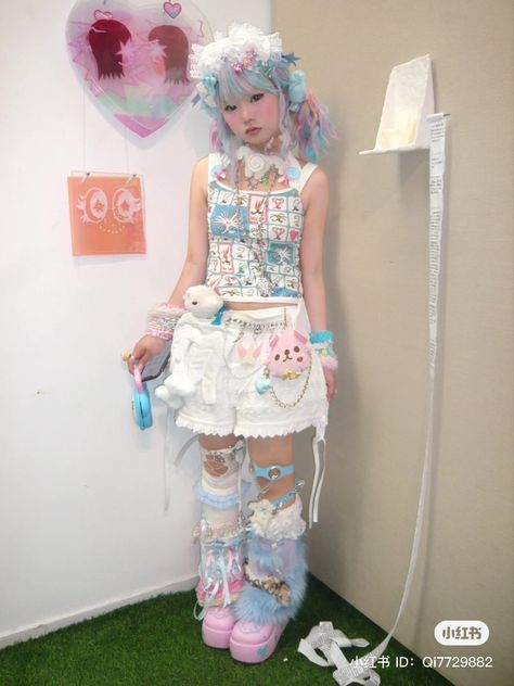 ⋆ D：Qi7729882 Yabi Fashion Outfits, Yabi Fashion, Yume Kawaii Fashion, Yumekawaii Fashion, Kogal Fashion, Harajuku Decora Kei, Decora Harajuku, Decora Fashion, Clothing Png