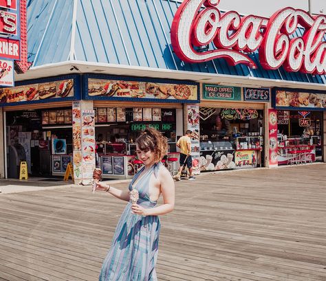 Guide to Cape May and Wildwood, New Jersey: 10 Fantastic Things to Do | Chantilly Vintage Boardwalk Aesthetic, Wildwood Boardwalk, Wildwood New Jersey, Nj Beaches, Breakfast Photography, Wildwood Nj, East Coast Road Trip, Coast Style, Ghost Story