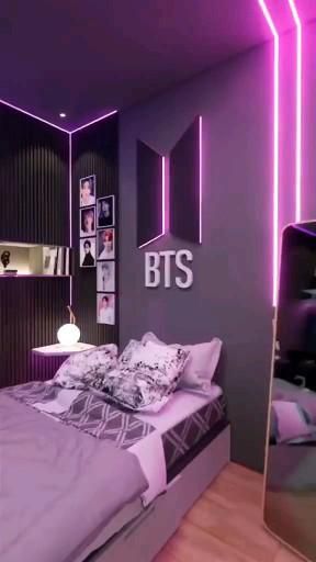 Army Bedroom, Purple Bedroom Decor, Army Room Decor, Jin Jungkook, Army Room, Purple Bedroom, Rm Suga, Purple Rooms, Jhope Bts