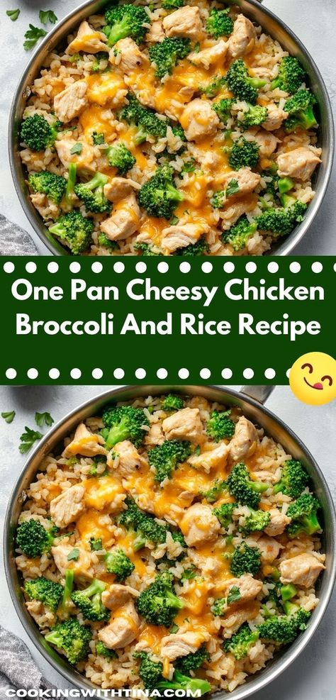 Looking for a flavorful casserole? Discover the One Pan Cheesy Chicken Broccoli and Rice recipe, where savory chicken meets creamy cheese and vibrant broccoli. It's a delightful dish that's sure to please the whole family. Chicken Cheese Rice Casserole, Chicken Broccoli Rice Cheese Casserole, Chicken Broccoli Cheese Casserole, Juicy Chicken Breast Recipes, Broccoli Recipes Healthy, Cheesy Chicken Rice, Easy Fast Dinner Recipes, Broccoli And Rice, Chicken Broccoli Cheese