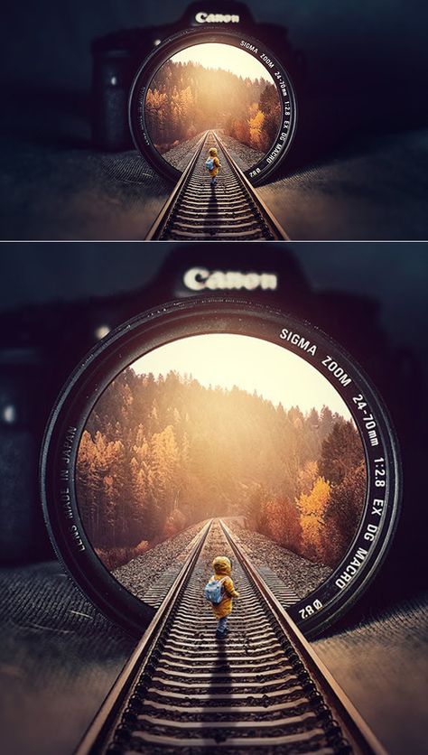 How to Create Rails Inside Illution Photo Manipulation Photoshop Tutorial Photo Manipulate Poster, Visual Design Inspiration, Photoshop Tutorials Free, Cool Photoshop, Photoshop Tutorial Photo Editing, Learn Photoshop, Photoshop Ideas, Creative Photography Techniques, Foto Tips