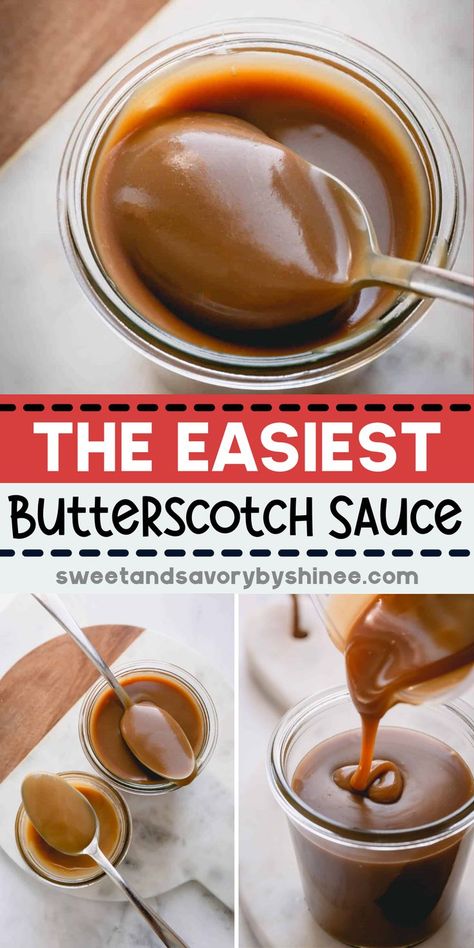 Butterscotch Sauce Recipe Easy, How To Make Butterscotch Syrup, Butterscotch Simple Syrup, How To Make Butterscotch Sauce, Diy Butterscotch Syrup, Homemade Butterscotch Syrup, Easy Butterscotch Sauce, Homemade Butterscotch Sauce, Butterscotch Syrup Recipe