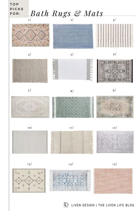 Bath Rug Ideas, Bathroom Rugs Ideas Master, Bathmat Ideas Bathroom, Master Bath Rugs, Bathroom Mats Decor Bath Rugs, Master Bath Rug, Bathroom Mats Decor, Rug In Bathroom, Modern Bathroom Rug