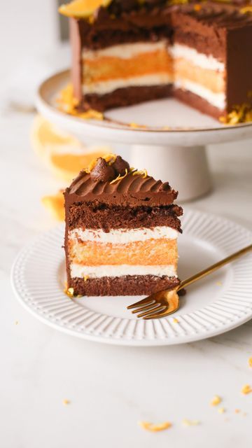 Chocolate Cake With Orange Filling, Chocolate Orange Cake Recipe, Nutella Birthday Cake, Chocolate Orange Cake, Orange And Chocolate, Orange Punch, Cake Orange, Orange Food, Squeezed Orange Juice