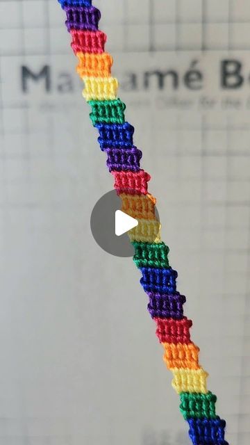 craftkizzle on Instagram: "Rainbow friendship bracelet #friendshipbracelets #macrame #rainbow" Rainbow Bracelet Patterns, Friend Ship Bracelets Ideas, Rainbow Friendship Bracelet, Macrame Rainbow, Friendship Bracelets Designs, Rainbow Bracelet, Bracelet Patterns, Friendship Bracelet, Bracelet Designs