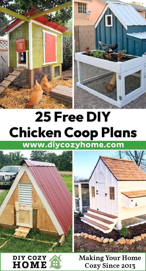 Chicken House Blueprints, Chicken Coops Diy Plans, Cheap Chicken Coop Diy Simple, Scrap Wood Chicken Coop Diy, Chicken Coop House Ideas, Easy Coop Ideas, Small Diy Chicken Coop Ideas, Simple Chicken Coop Designs Diy, Homestead Chicken Coop Ideas