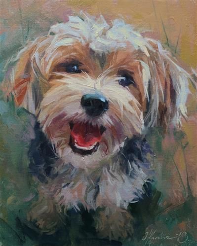 Watercolor Art Of Dogs, Paintings Of Dogs Acrylic, Painting Of Dogs On Canvas, Drawings Of Puppies, Dog Painting Ideas, Paintings Of Dogs, Dog Art Painting, Yorkie Painting, Dog Oil Painting