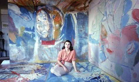 @flavorpill "I was trying to get at something — I didn’t know what until it was manifest." Female Painters, Pablo Picasso Paintings, Helen Frankenthaler, Robert Motherwell, Expressionist Artists, Gordon Parks, Picasso Paintings, National Gallery Of Art, Arte Inspo