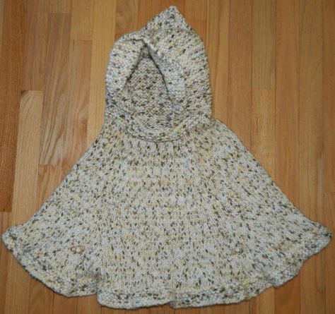 Hand Knit Hooded Cool Cape / Poncho / Sweater / by HandmadeByErinn Deborah Norville, Toddler Poncho, Toddler Fall, Knitted Cape, Sweater Autumn, Poncho Cape, Fall Coat, Poncho Sweater