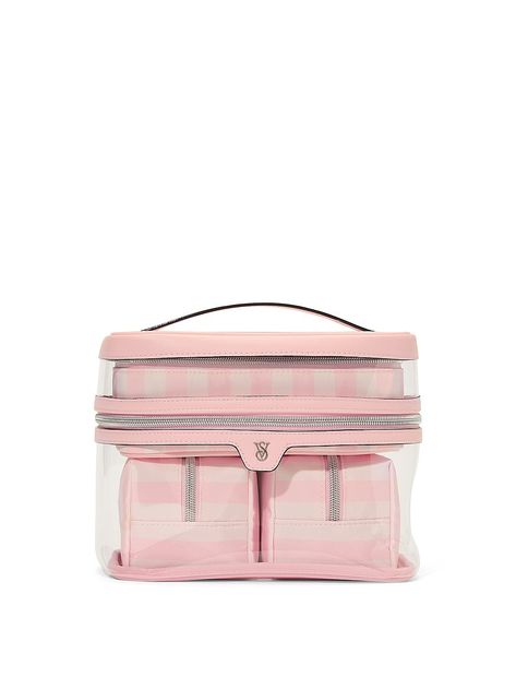 Buy 4-Piece Makeup Bag - Order Cosmetic Cases online 5000007992 - Victoria's Secret US Cute Makeup Case, Victorias Secret Makeup Bag, My Dream Makeup Bag, Pink Makeup Bags, Victoria Secret Travel Bag, Victoria’s Secret Bag, Vs Makeup Bag, What To Have In Your Purse, Glossier Makeup Bag