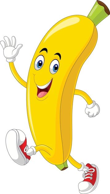 Tigatelu | Freepik Fruits Animation, Banana Animation, Banana Craft, Banana Clipart, Fruits Party, Banana Crafts, Banana Cartoon, Fruits Clipart, Preschool Charts