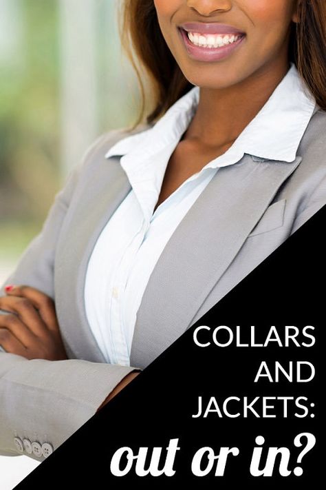 When wearing a collared shirt and blazer, does the collar go out or in? Professional women discuss the finer points of wearing a suit to work, whether as courtroom attire, CEO chic, or general women lawyer work outfits. Shirt And Blazer Outfit Woman, Blazer And Shirt Outfit Women, Interview Outfit Healthcare, Lawyer Work Outfits, Courtroom Attire Women, Formal Blazer Outfits, Courtroom Attire, Blazer Outfits Women, Interview Suits