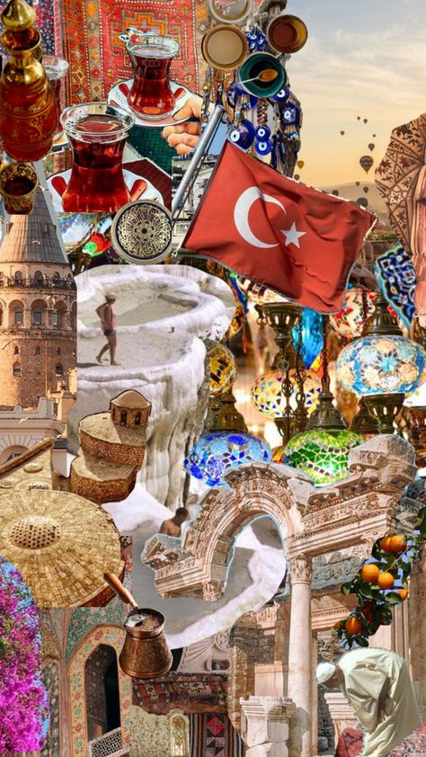 Grand Turk Island, Turkey Vacation, Istanbul Turkey Photography, Arabic Decor, Turkish Flag, Istanbul Photography, Urban Design Plan, Travel Collage, Turkey Country