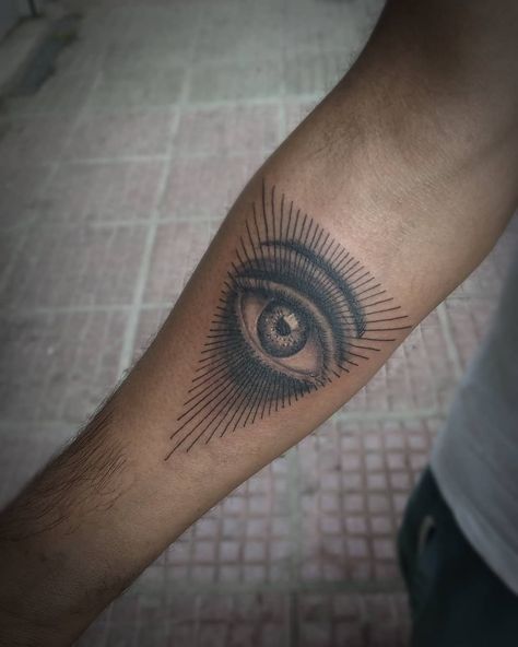 Athens, Athens Greece, Eye Of Providence Tattoo, Providence Tattoo, The Eye Of Providence, Eye Of Providence, Skin Art, The Eye, Triangle Tattoo