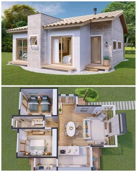 Sims Freeplay Houses, Sims 4 House Plans, Sims 4 House Building, A Small House, Tiny House Community, House Floor Design, Sims 4 House Design, Casas The Sims 4, Sims Building