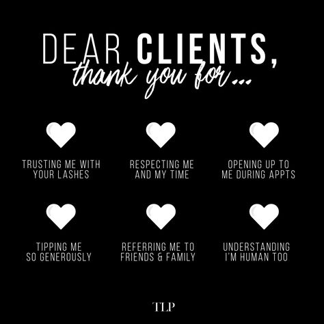 Dear clients, you are so appreciated! 🤍🥰 #lashtech #lashappointment #lashartist #lashclients #lashextensions Lash Facts Eyelash Extensions, Lash Extensions Story Ideas, Client Selfie Quotes, Lash Extension Reminders, Lash Information For Clients, Lash Business Aesthetic Instagram, Lash Extensions Instagram Feed, Lash Extension Quotes For Instagram, Lash Page Posts