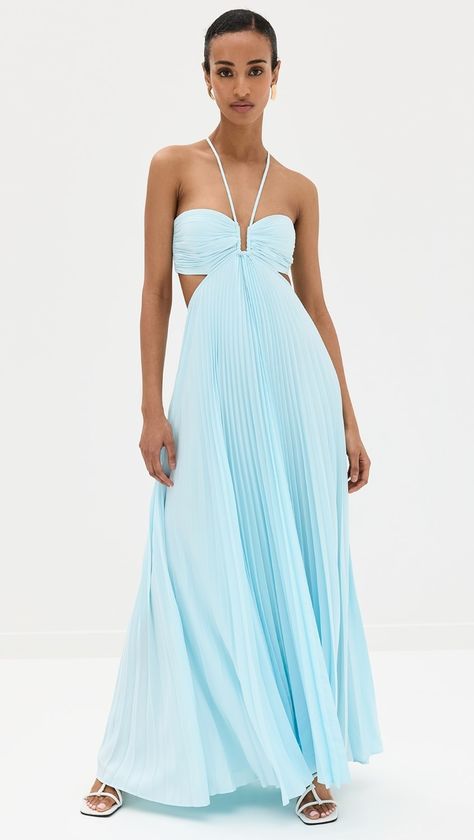 A.L.C. Moira Dress | Shopbop Formal Maxi Dress Wedding Guest, Where To Buy Dresses For Dances, Mama Mia Prom, Preppy Dresses Formal Revolve, Long Winter Formal Dresses, Blue Maci Dress, Wedding Guest Looks Summer, Vibrant Blue Party Maxi Dress, Classy Formal Dress