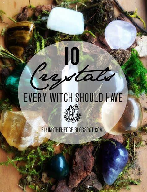 Flying the Hedge: 10 Crystals Every Witch Should Have Witch Things, Witch Tools, Witchy Tips, Moon Rituals, Spirit Communication, Sun And Earth, Folk Magic, Hedge Witch, Witchy Things