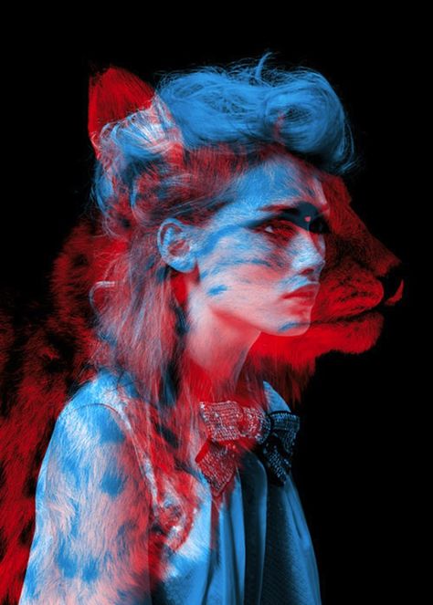 Spirit animal. Hair, A Wolf, Laundry Clothes, Laundry Organization, Red And Blue, A Woman, Red, Blue