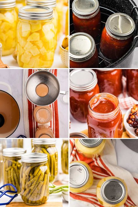 117 Practical + Creative Ways to Use Up Home-Canned Food Nesco Smart Canner Recipes, Fall Canning, Canning And Preserving, Preserving Recipes, Canned Meats, Jams And Jellies, Canned Pears, Pickled Okra, Canning Ideas