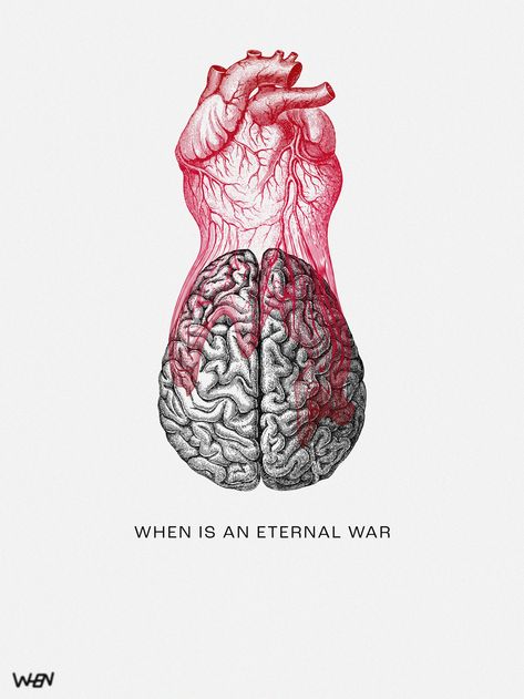 The struggle between emotions and reason is an intrinsic dynamic in human nature, where the heart represents emotions and desires while the brain represents logic and reason. Sometimes emotions can influence the decisions made, causing conflict with logic and reason. The key is to find balance between these two dimensions to make balanced and wise decisions. Emotions Posters, Girl Drawing Sketches, Find Balance, Ap Art, Passion Project, Human Emotions, Monster Art, Human Nature, Conceptual Art