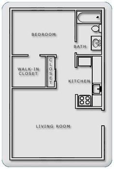 Small Granny Flat Ideas Floor Plans, 600 Sq Ft House Plans, 600 Sq Ft House, Granny Unit, 500 Sq Ft House, Small Freezer, Garage Extension, Granny Pods, Flat Layout