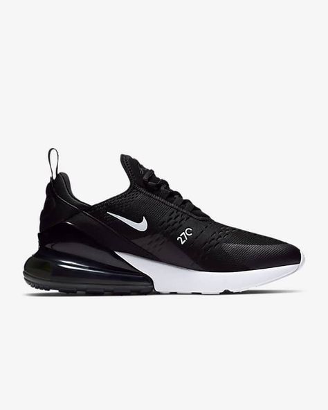 Nike Air Max 270 Men's Shoe. Nike.com Air Max 270 Outfit, Nike Air Max 270 Black, Air Max 180, Nike Shoes Air Max, Mens Nike Shoes, Mens Nike Air, Nike Air Max 270, Air Max 270, Air Max 1