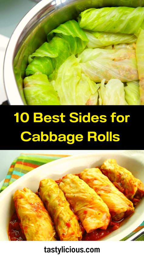 cabbage rolls side dishes | side dishes to go with cabbage | meal with cabbage rolls | fall recipes dinner | healthy lunch ideas | dinner ideas | breakfast ideas | easy healthy dinner recipes How To Make Cabbage Rolls, Sides For Cabbage Rolls, Cabbage Roll Side Dishes, Side Dish For Cabbage Rolls, What To Serve With Cabbage Rolls, What To Do With Cabbage, What To Make With Cabbage, Sauce For Stuffed Cabbage Rolls, Best Stuffed Cabbage Rolls Recipes