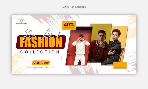 Fashion facebook cover design template | Premium Vector #Freepik #vector #facebook-cover-template #cover #facebook-cover Fashion Facebook Cover Design, Fashion Cover Photos Facebook Style, Facebook Page Cover Photo Design, Facebook Page Cover Photo, Cover Photo Design, Cover Facebook, Facebook Cover Design, Facebook Style, Fashion Cover