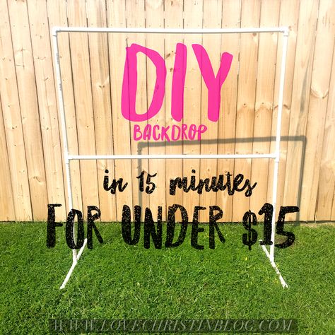 Diy Backdrop Stand, Pvc Backdrop, Photo Backdrop Stand, Diy Photo Booth Backdrop, Outdoor Backdrops, Diy Birthday Backdrop, Diy Photo Backdrop, Booth Backdrops, Backdrop Frame