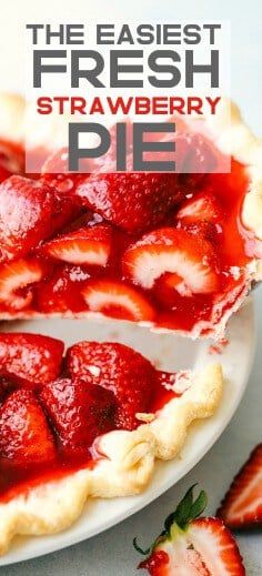 Glaze Sauce, Baked Strawberry Pie, Easy Strawberry Pie, Mini Cherry Pies, Fresh Strawberry Recipes, Strawberry Pie Recipe, Fresh Strawberry Pie, The Recipe Critic, Strawberry Dessert Recipes