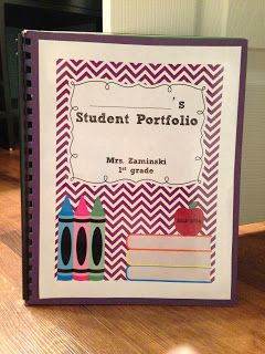 1st Grade Portfolio, 2nd Grade Portfolio Ideas, First Grade Portfolio, Portfolios For Students, Student Portfolio Ideas, School Portfolio Ideas, Portfolio Ideas For Students, Design For Portfolio In School, Portfolio For Students