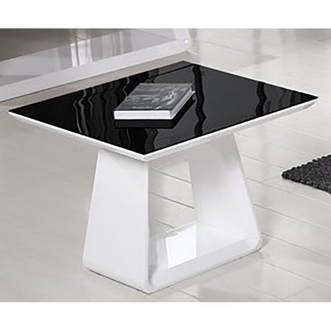 Orren Ellis Hudgens End Table | Wayfair.ca Cat Houses Indoor, Tempered Glass Table Top, Glass Table Top, Living Room Accent Tables, Living Room End Tables, Side And End Tables, Console And Sofa Tables, End Tables With Storage, Table Black