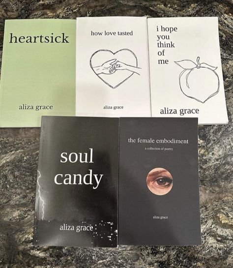 Poetry Novels, Poem Books Aesthetic, Aliza Grace, Aliza Grace Poems, Poetry Books To Read, Poetry Books Aesthetic, Poetry Book, Poetry Book Cover, Best Poetry Books